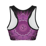 Sahasrara Chakra Mandala Print Women's Sports Bra