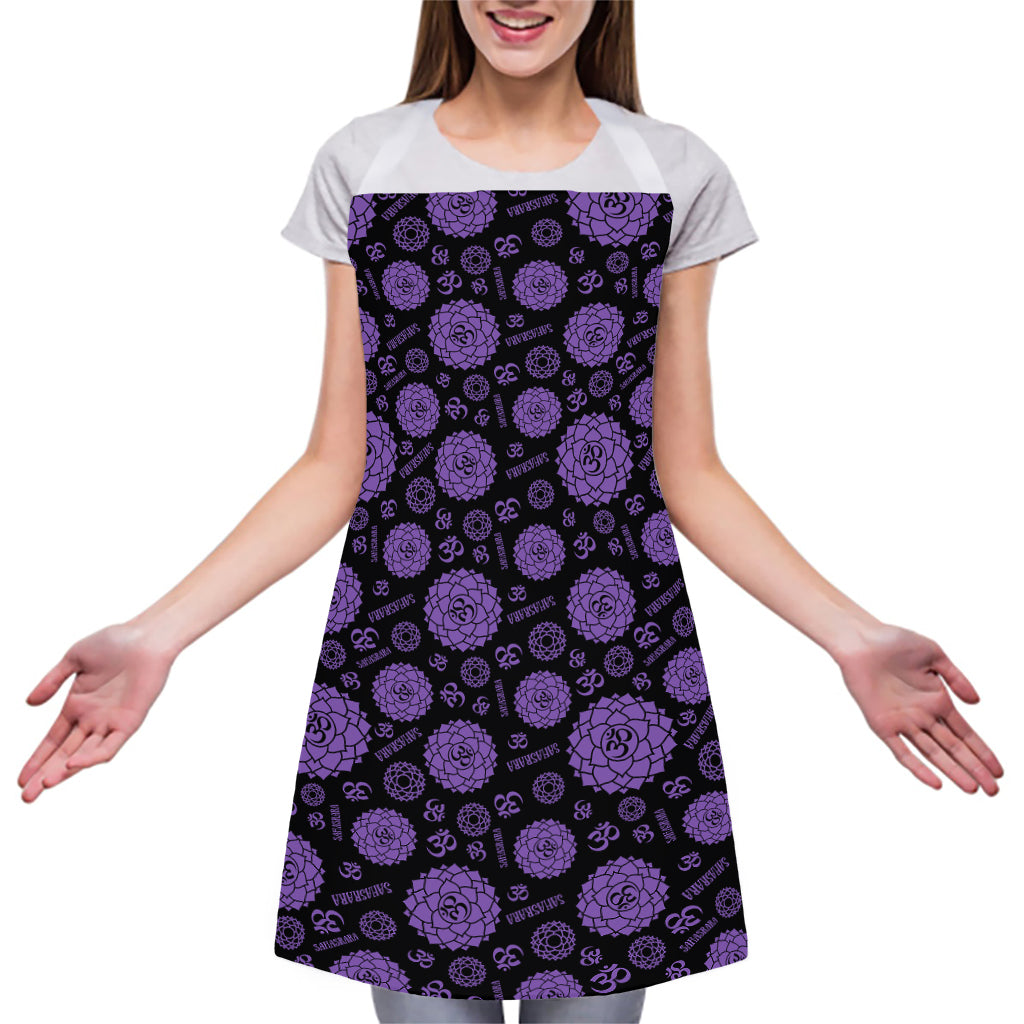 Sahasrara Chakra Pattern Print Adjustable Apron