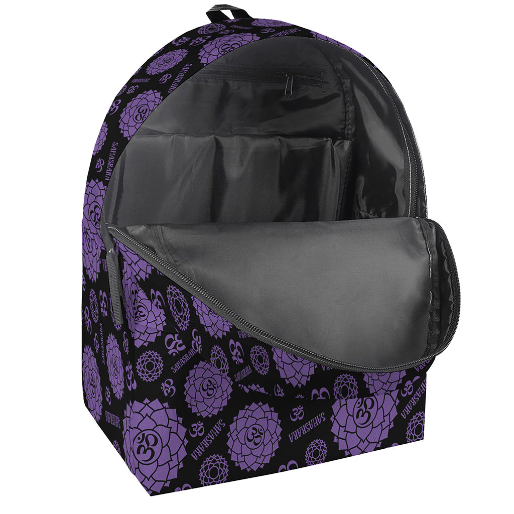 Sahasrara Chakra Pattern Print Backpack