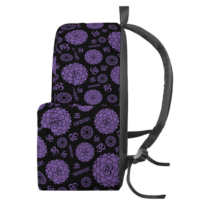 Sahasrara Chakra Pattern Print Backpack