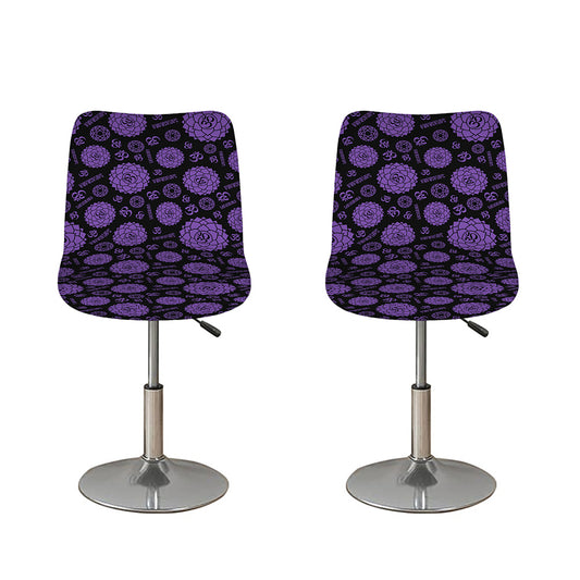 Sahasrara Chakra Pattern Print Bar Stool Covers