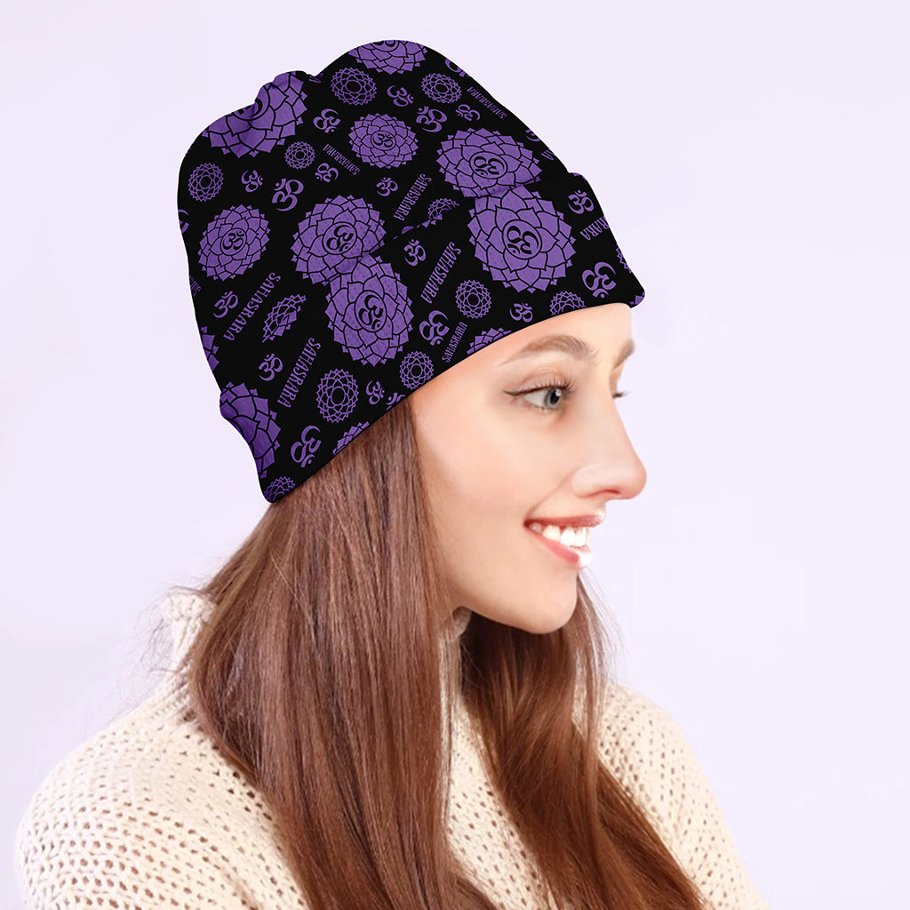Sahasrara Chakra Pattern Print Beanie