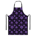 Sahasrara Chakra Pattern Print Bib Apron With Pocket