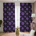 Sahasrara Chakra Pattern Print Dimout Pencil Pleat Curtains