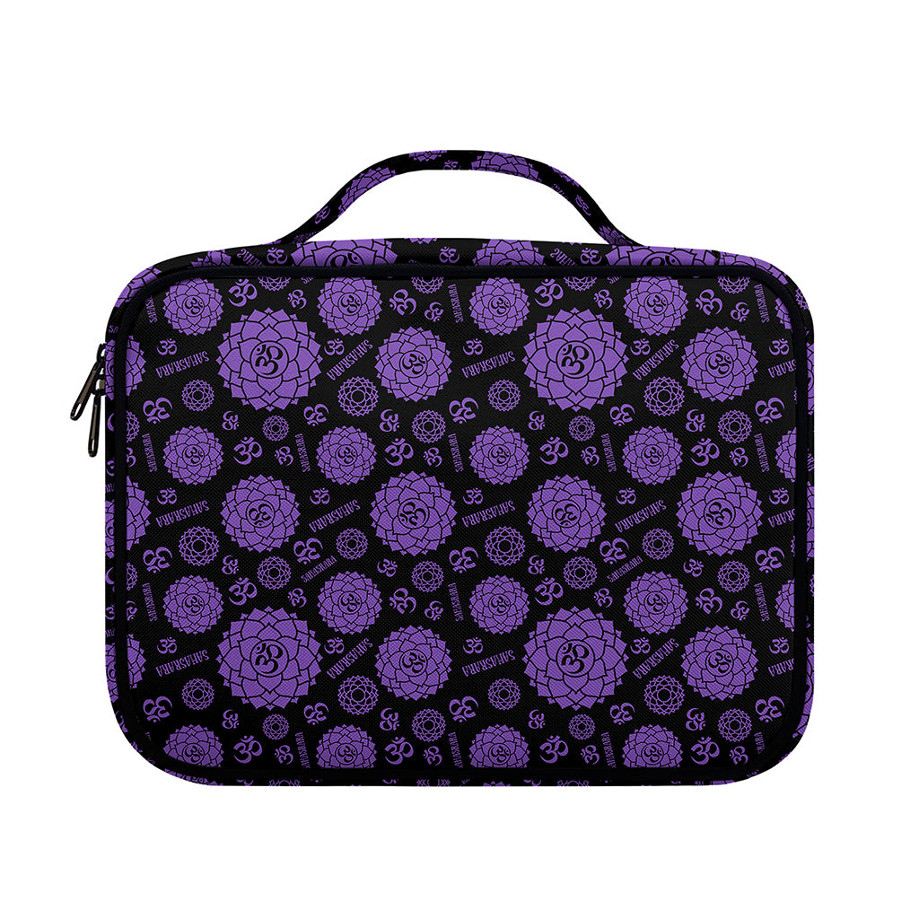 Sahasrara Chakra Pattern Print Briefcase Bible Bag