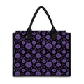 Sahasrara Chakra Pattern Print Canvas Tote Bag