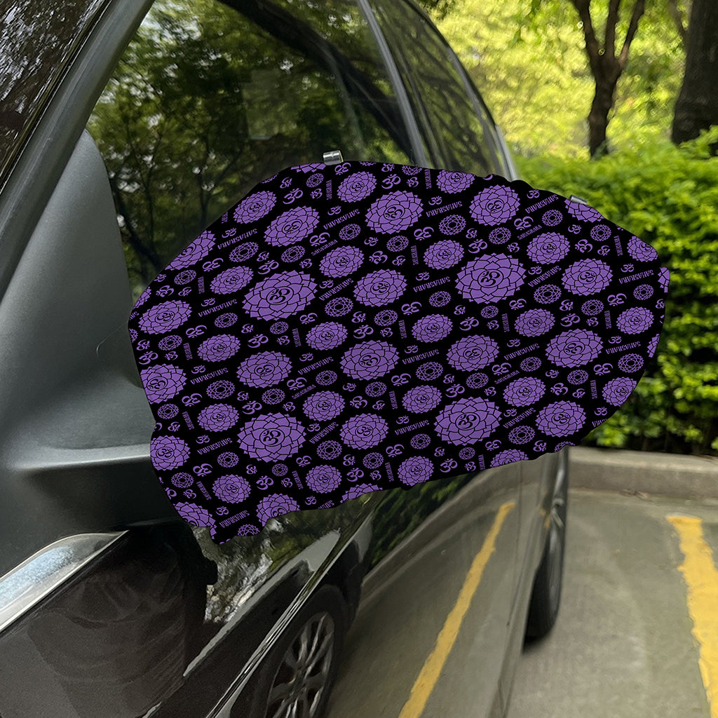 Sahasrara Chakra Pattern Print Car Side Mirror Covers