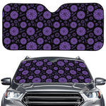 Sahasrara Chakra Pattern Print Car Windshield Sun Shade