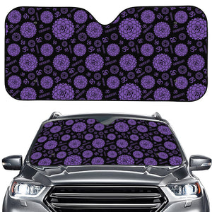 Sahasrara Chakra Pattern Print Car Windshield Sun Shade