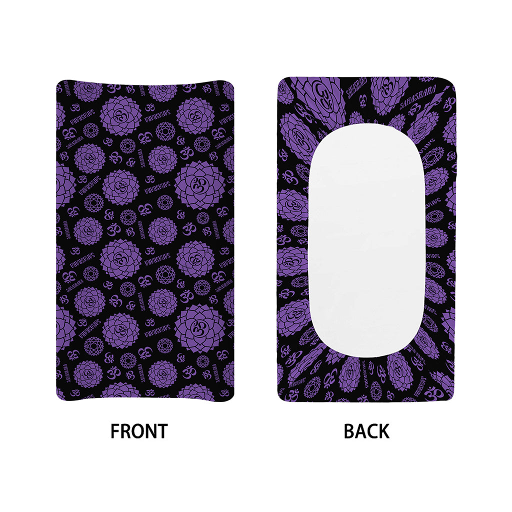 Sahasrara Chakra Pattern Print Changing Pad Cover