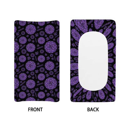 Sahasrara Chakra Pattern Print Changing Pad Cover