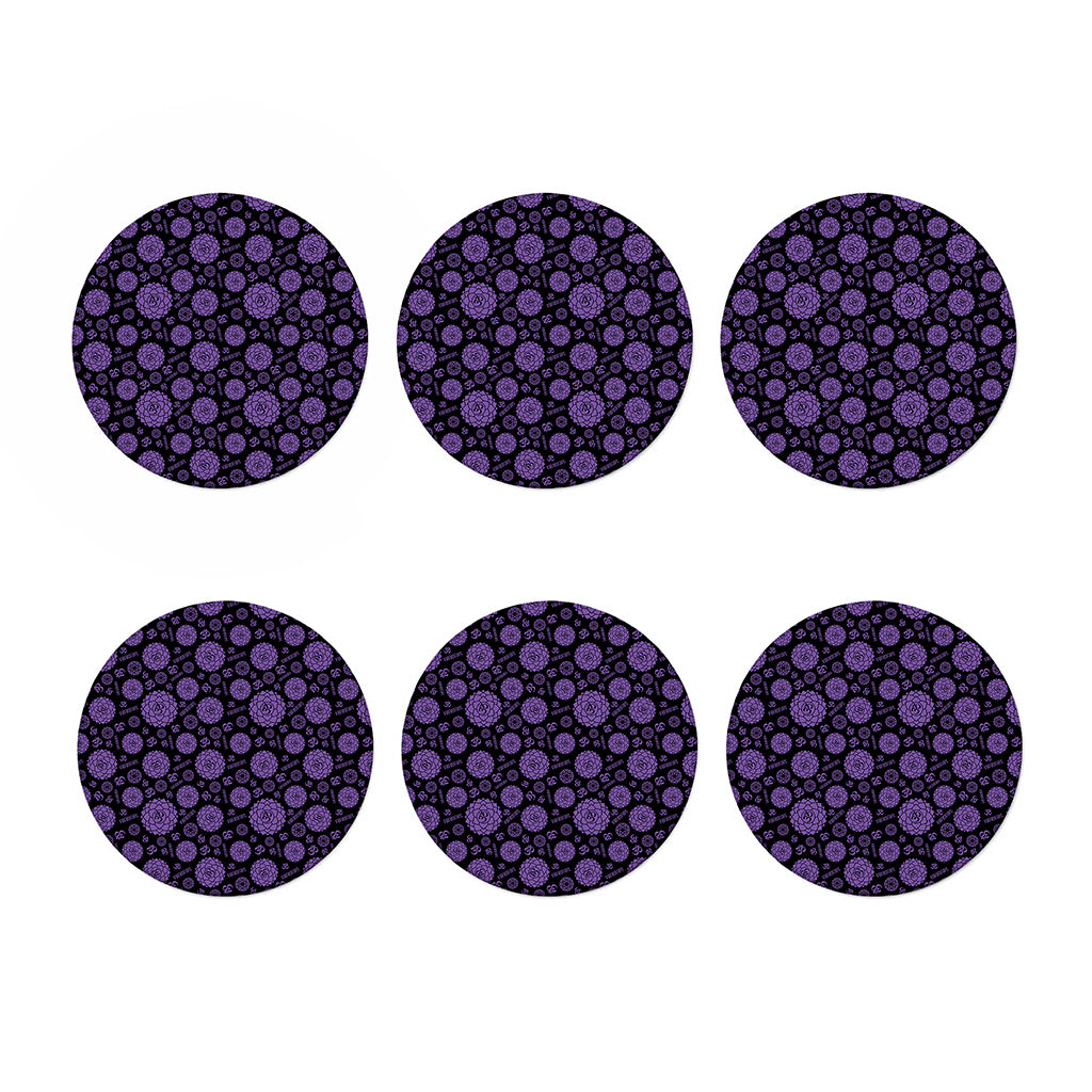 Sahasrara Chakra Pattern Print Coaster Set