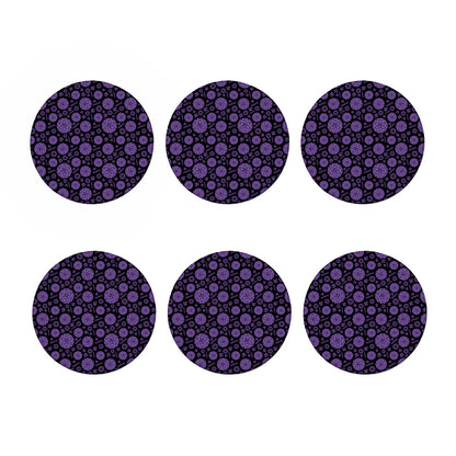 Sahasrara Chakra Pattern Print Coaster Set