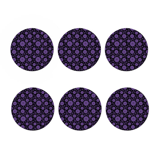 Sahasrara Chakra Pattern Print Coaster Set