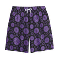 Sahasrara Chakra Pattern Print Cotton Shorts