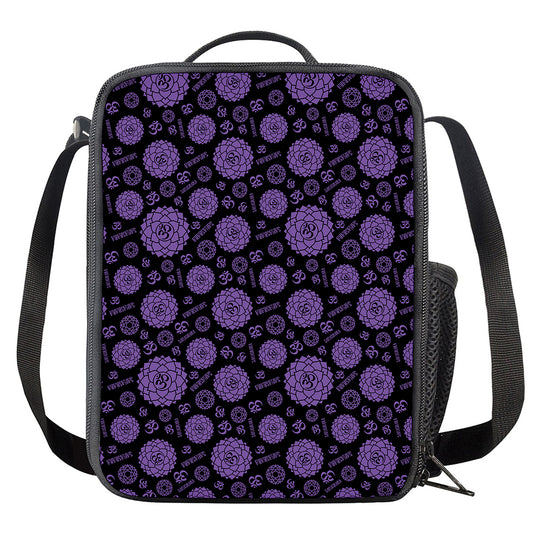 Sahasrara Chakra Pattern Print Crossbody Lunch Bag