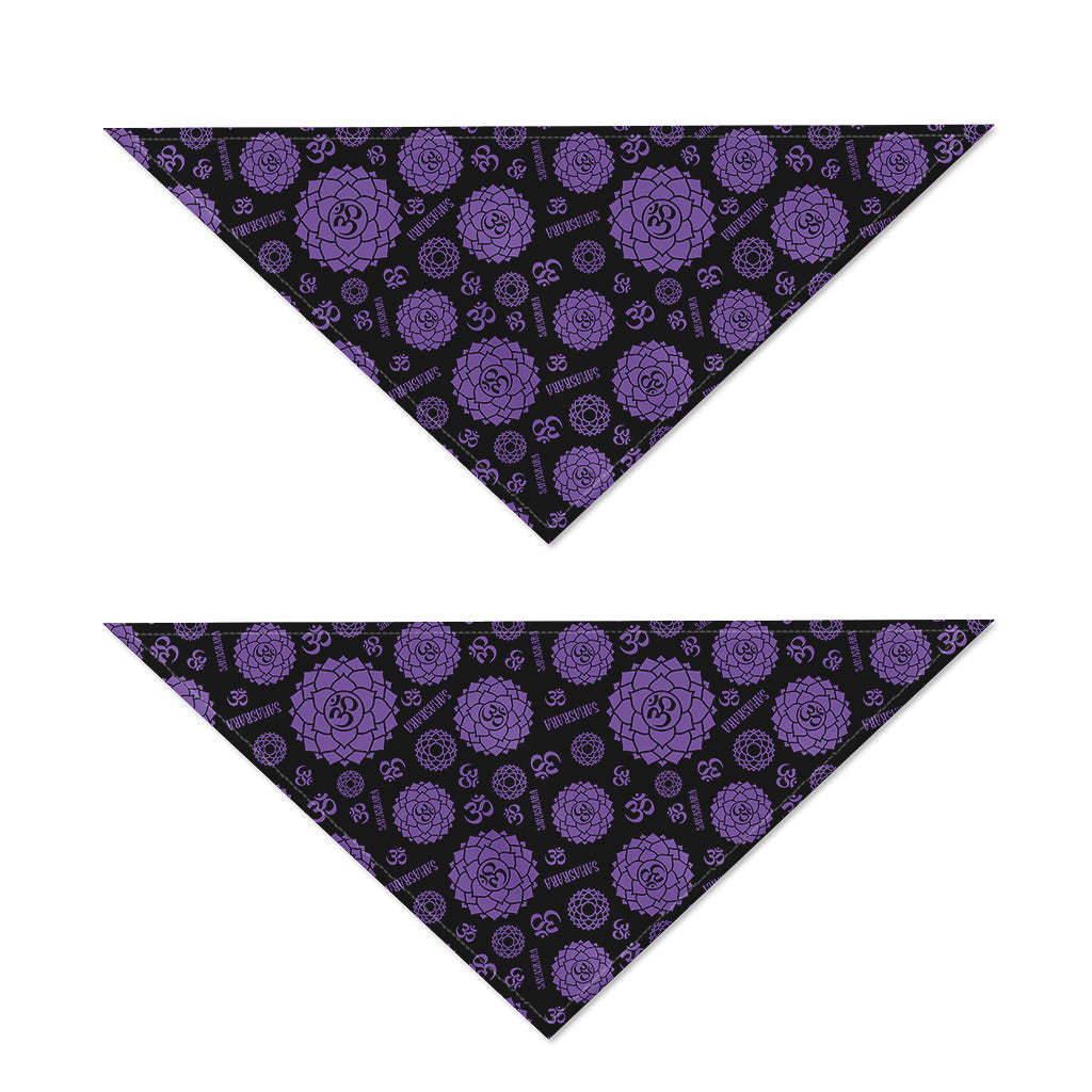 Sahasrara Chakra Pattern Print Dog Bandana