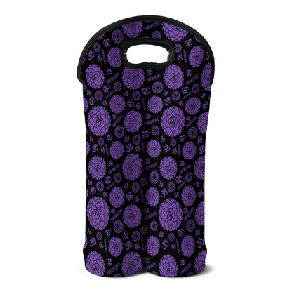 Sahasrara Chakra Pattern Print Double Neoprene Wine Tote