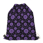 Sahasrara Chakra Pattern Print Drawstring Bag