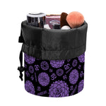 Sahasrara Chakra Pattern Print Drawstring Makeup Bag