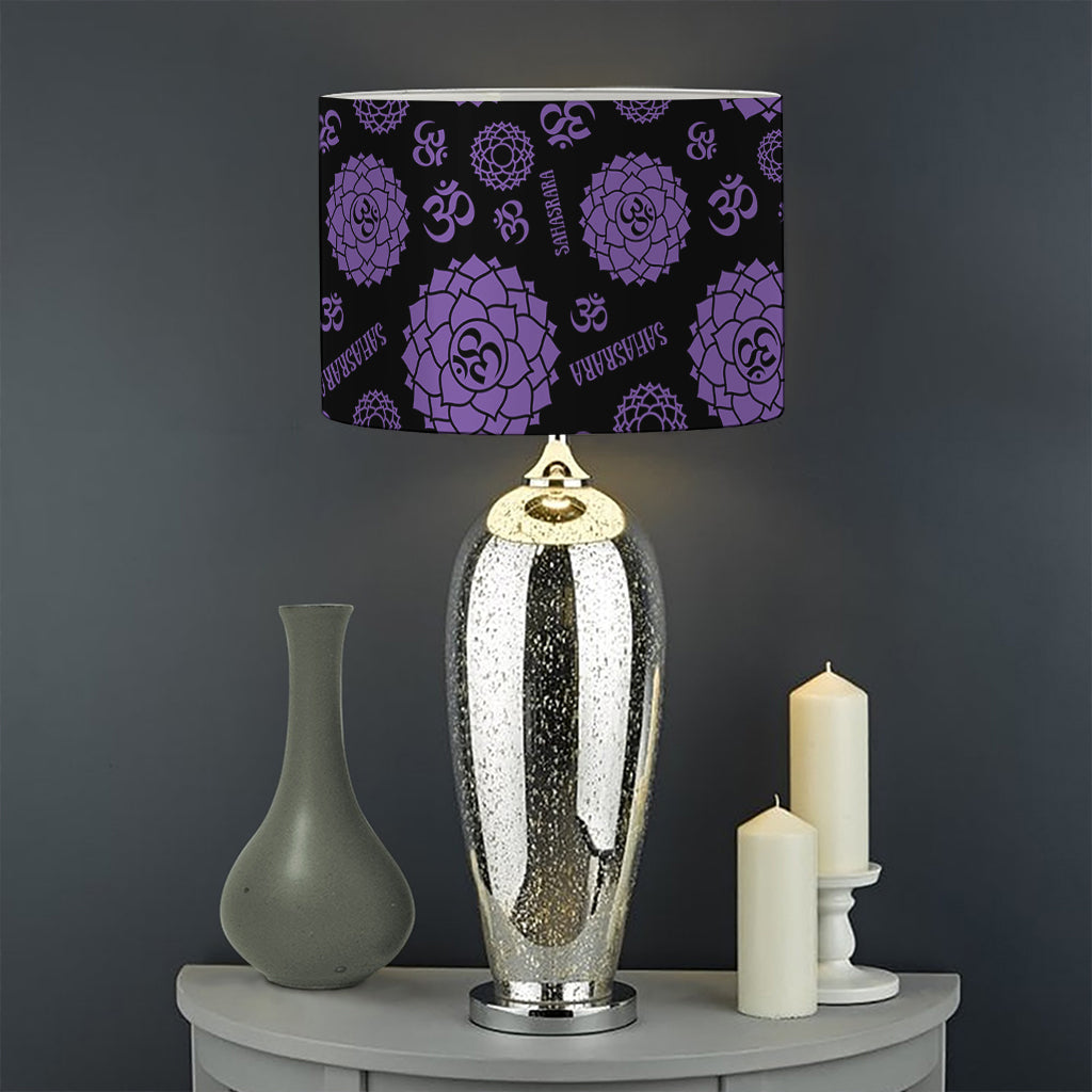 Sahasrara Chakra Pattern Print Drum Lamp Shade