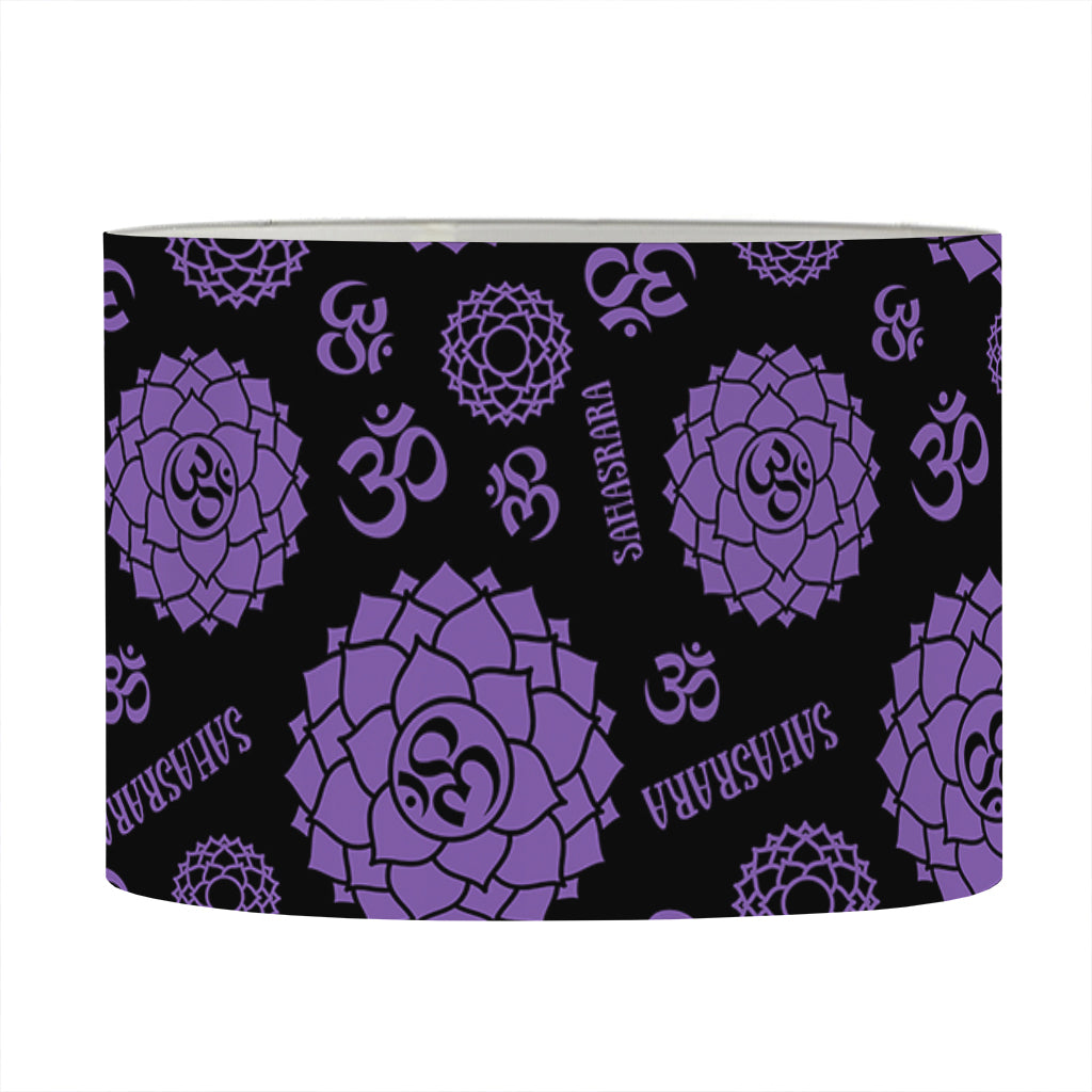 Sahasrara Chakra Pattern Print Drum Lamp Shade