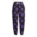 Sahasrara Chakra Pattern Print Fleece Lined Knit Pants