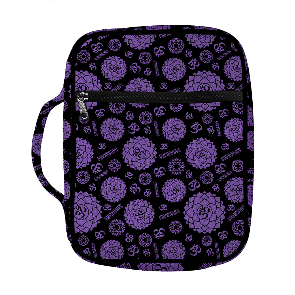Sahasrara Chakra Pattern Print Front Pocket Bible Bag