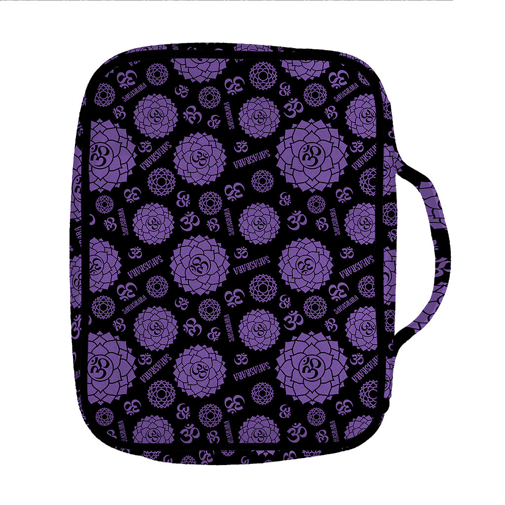 Sahasrara Chakra Pattern Print Front Pocket Bible Bag