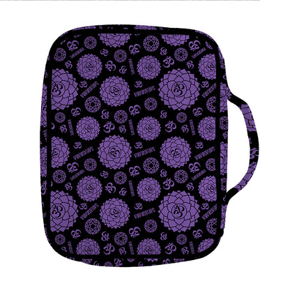 Sahasrara Chakra Pattern Print Front Pocket Bible Bag