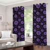 Sahasrara Chakra Pattern Print Grommet Curtains