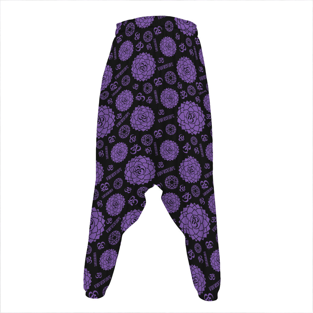 Sahasrara Chakra Pattern Print Hammer Pants