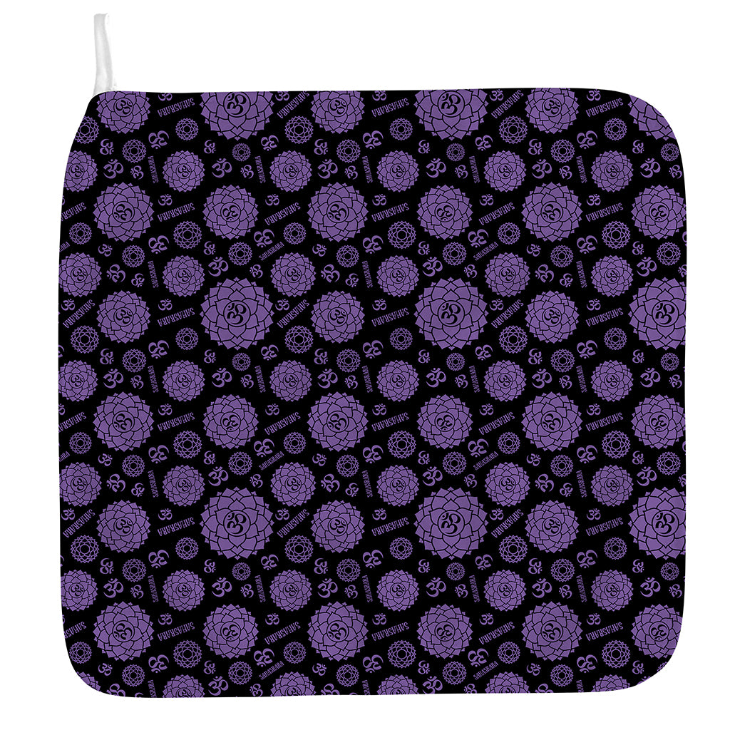 Sahasrara Chakra Pattern Print Hand Towel