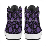 Sahasrara Chakra Pattern Print High Top Leather Sneakers