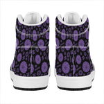 Sahasrara Chakra Pattern Print High Top Leather Sneakers