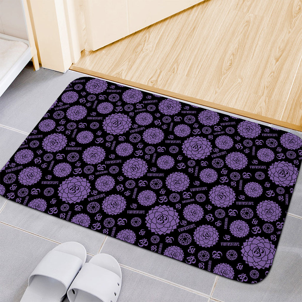 Sahasrara Chakra Pattern Print Indoor Door Mat