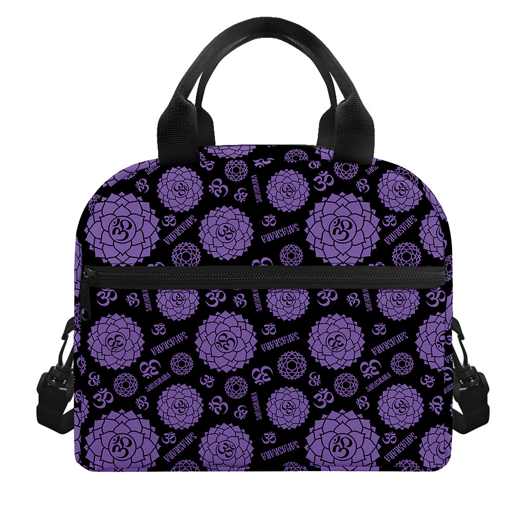 Sahasrara Chakra Pattern Print Insulated Lunch Bag