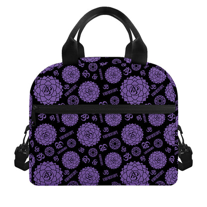 Sahasrara Chakra Pattern Print Insulated Lunch Bag