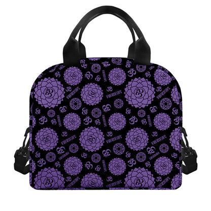 Sahasrara Chakra Pattern Print Insulated Lunch Bag