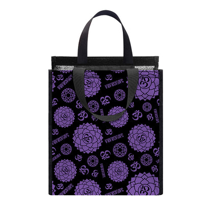 Sahasrara Chakra Pattern Print Insulated Lunch Tote