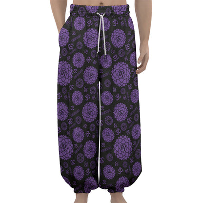 Sahasrara Chakra Pattern Print Lantern Pants