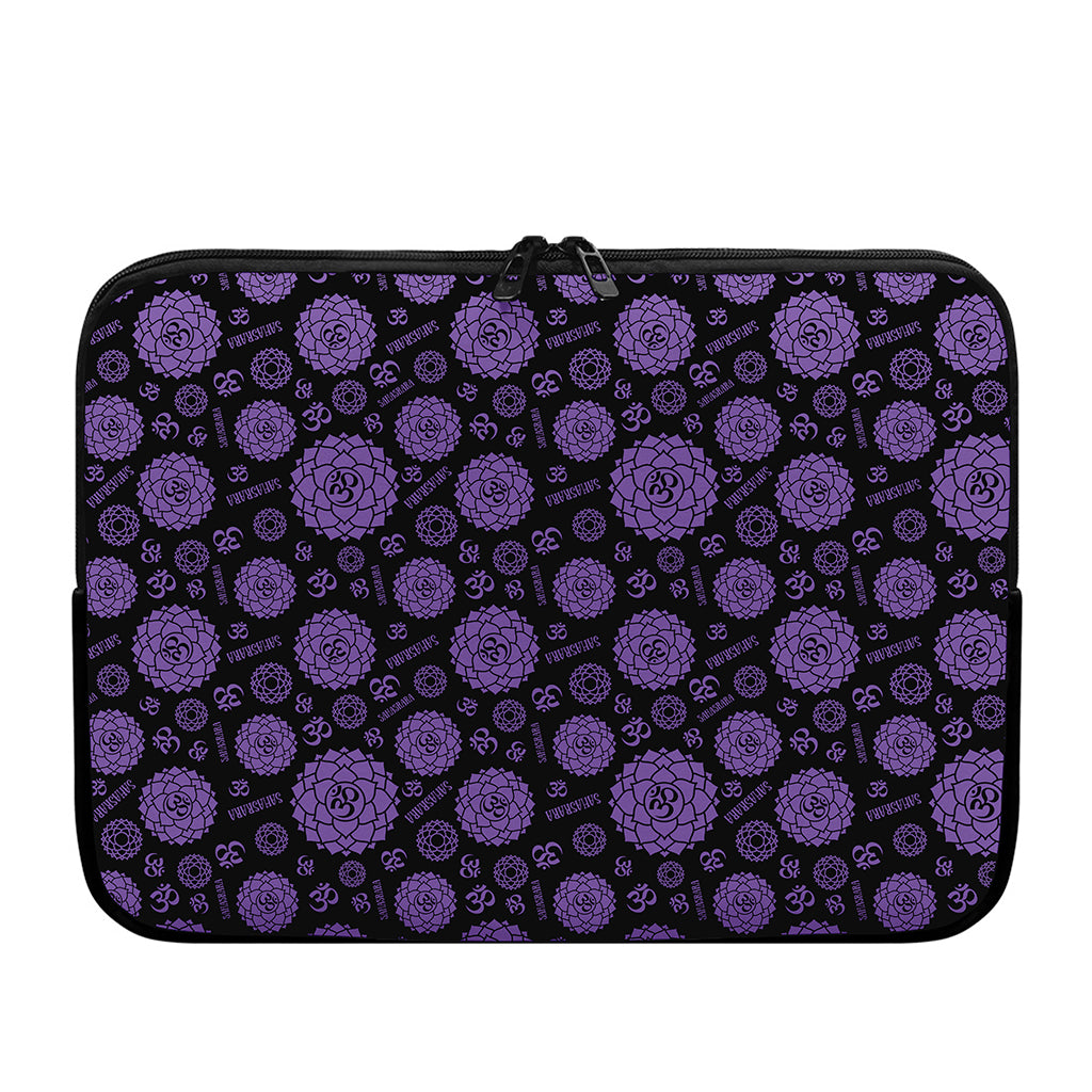Sahasrara Chakra Pattern Print Laptop Sleeve