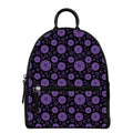 Sahasrara Chakra Pattern Print Leather Backpack