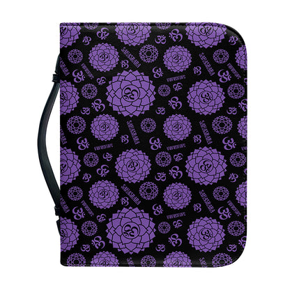Sahasrara Chakra Pattern Print Leather Bible Cover