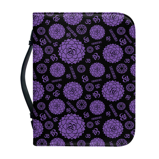 Sahasrara Chakra Pattern Print Leather Bible Cover