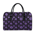 Sahasrara Chakra Pattern Print Leather Duffel Bag
