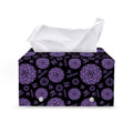 Sahasrara Chakra Pattern Print Leather Tissue Box Cover