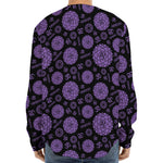 Sahasrara Chakra Pattern Print Long Sleeve Baseball Jersey