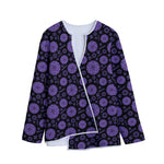 Sahasrara Chakra Pattern Print Long Sleeve Short Coat
