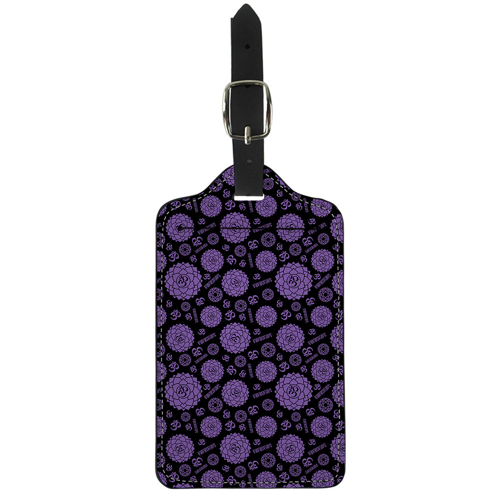 Sahasrara Chakra Pattern Print Luggage Tag